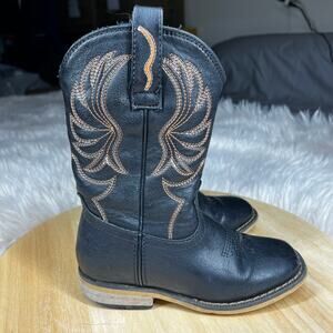 Rollda Kids Western Boots Little Boys/Girls Sz 11 (Run Smaller sz 10) Square Toe